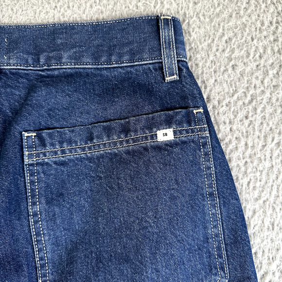 Aritzia Sunday Best Jeans Women's 0 Blue Wide Leg Baggy Cargo Y2K Style - Picture 12 of 13